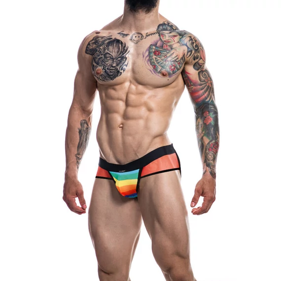 CUT4MEN - szivárvány jockstrap XL méretben