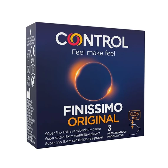 CONTROL Finissimo – ultra vékony óvszer 3 db-os kiszerelés