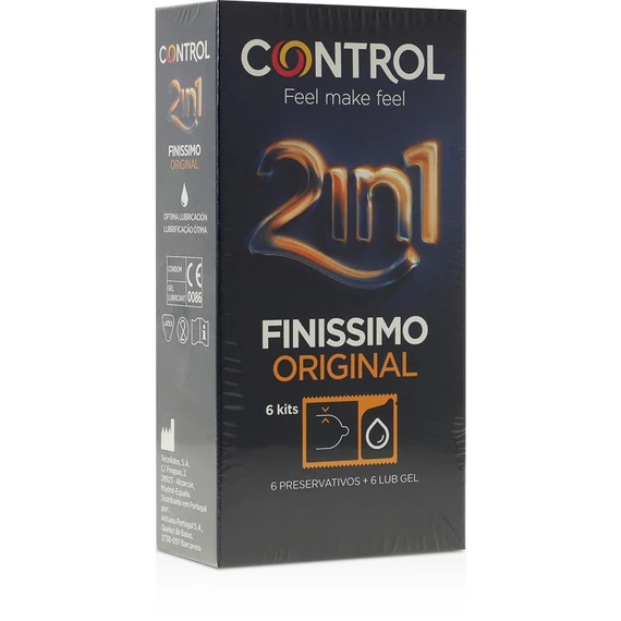 CONTROL Finissimo Duo – prémium síkosító 6 db csomagban