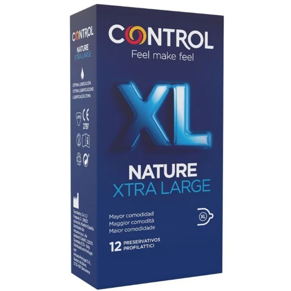 CONTROL Adapta Nature XL – prémium óvszer 12 darabos csomagban