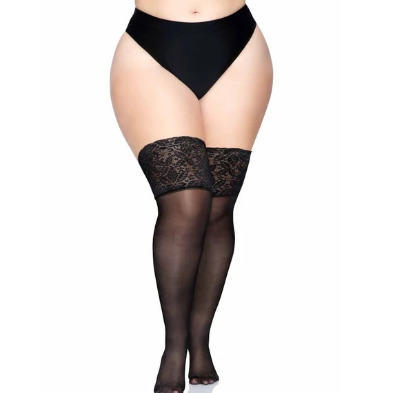 LEG AVENUE - áttetsző combfix plus size kategóriában