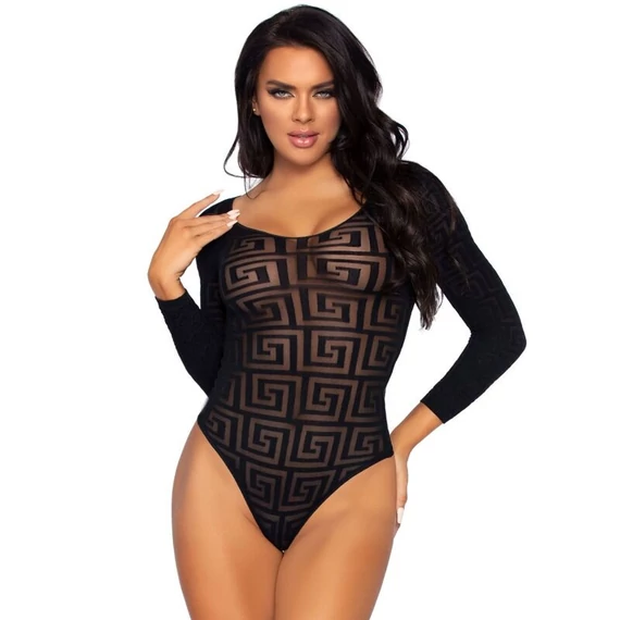 LEG AVENUE – érzéki mintás body, egy méretben