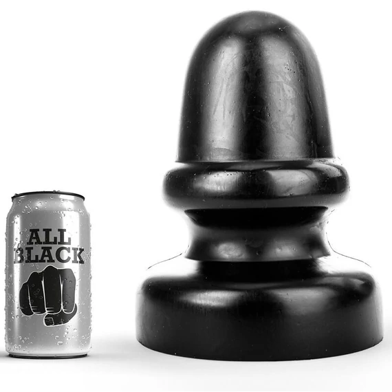 ALL BLACK - 23 cm szilikon anális dugó