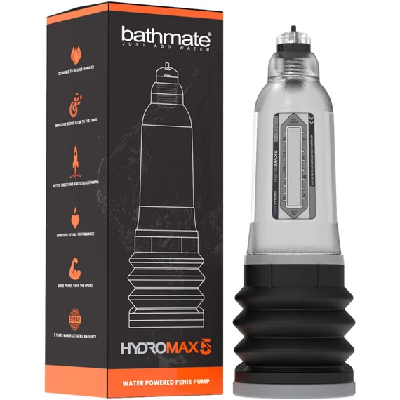 BATHMATE - Hydromax 5 – átlátszó prémium vákuum pumpa