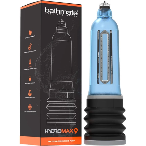 BATHMATE Hydromax 9 – vízálló pénisznövelő pumpa
