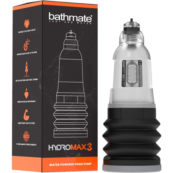 Bathmate Hydromax 3 – átlátszó víz alapú péniszpumpa