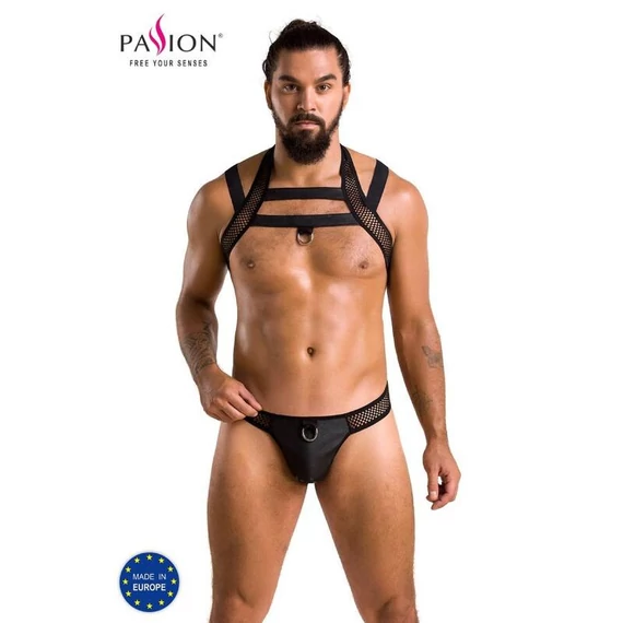 PASSION - Jacob fekete szett S/M - érzéki prémium fehérnemű