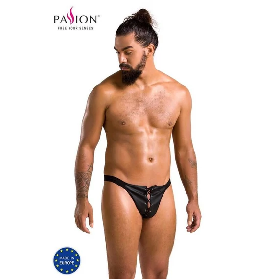 PASSION - érzéki fekete slip S/M méretben