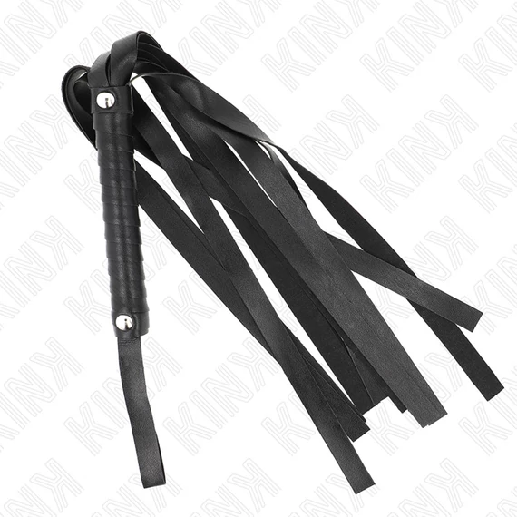 KINK – fekete széles farok ostor 48,5 cm