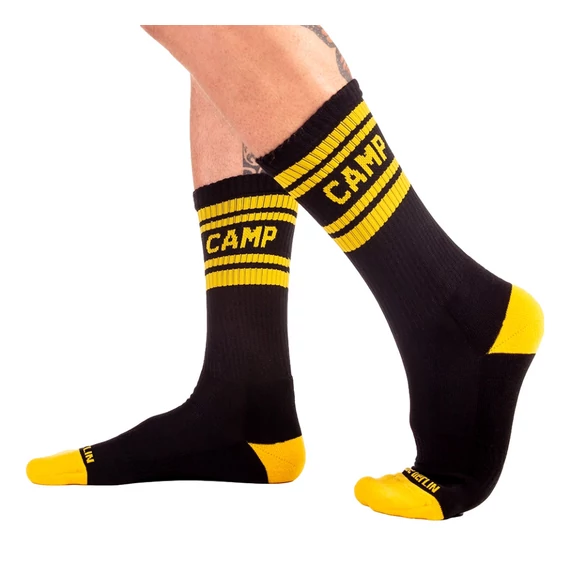 Camp Socks – fekete-sárga prémium zoknik