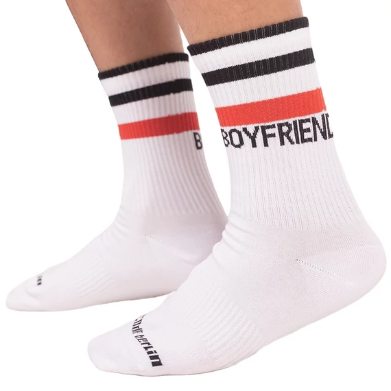 URBAN Boyfriend – stílusos fehér zokni férfiaknak