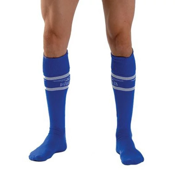 Urban Football Socks – prémium kék-fehér focis zokni