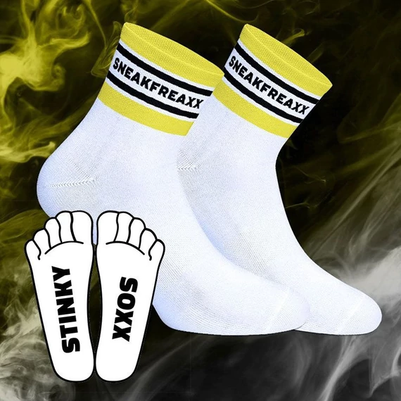 Stinky Soxx Short – fehér, kényelmes, rövid zokni