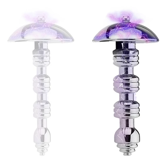 Prémium elektro stimulációs plug – rozsdamentes acél M 6cm