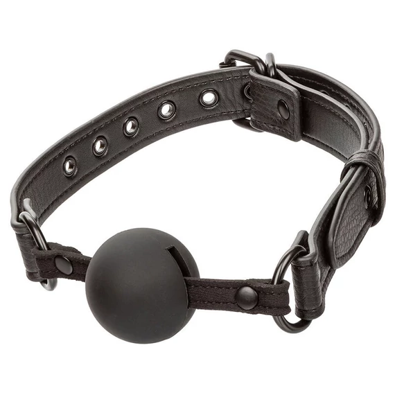 CalExotics – prémium szilikon ball gag fekete színben