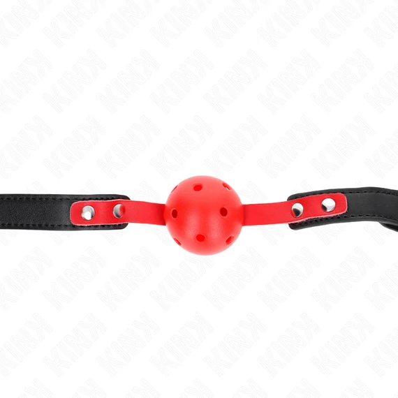 KINK – állítható fekete gag 4 cm-es golyóval