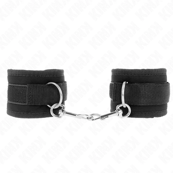 KINK – állítható nylon csuklóbilincsek fekete modell