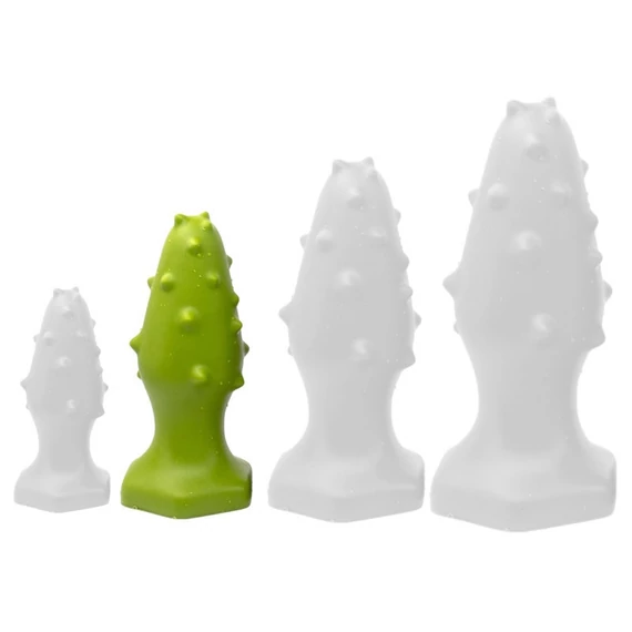 Monster Spike – prémium szilikon anál dugó M 12 x 4.5 cm zöld