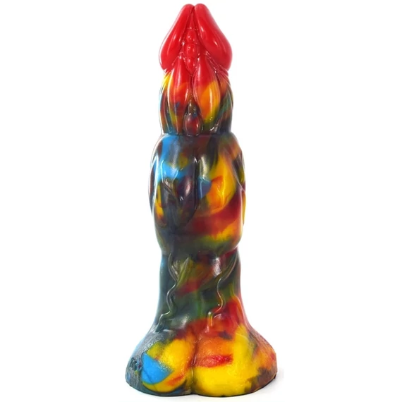 Wolorz multicolor – prémium dildó, 20 x 6 cm