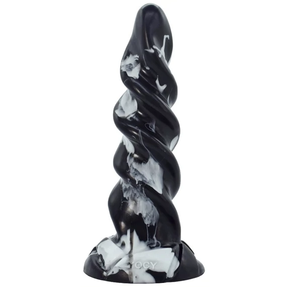 Gimli - prémium fekete-fehér anális dugó 19 x 5,5 cm