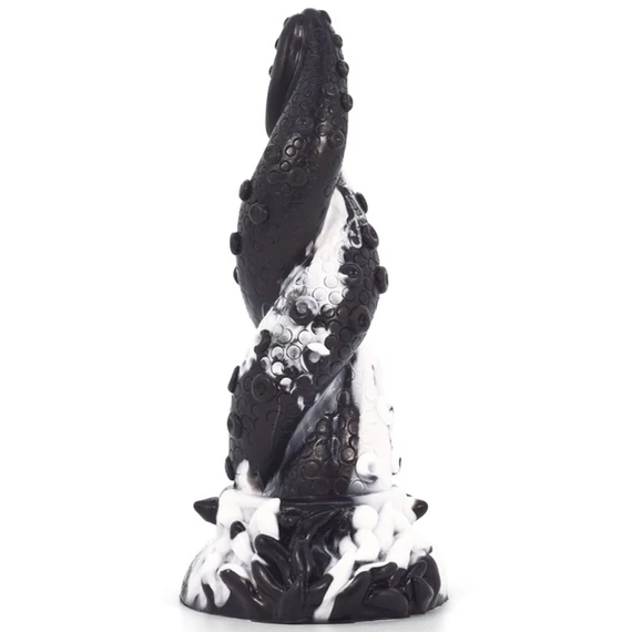 Tentamix Dildo – 15 cm-es, prémium, fekete-fehér színben