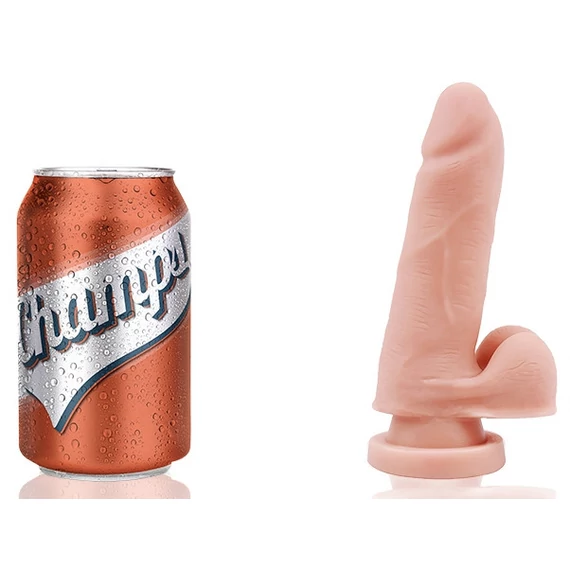 Softy Champs – realistikus, puha dildó 10 x 3 cm