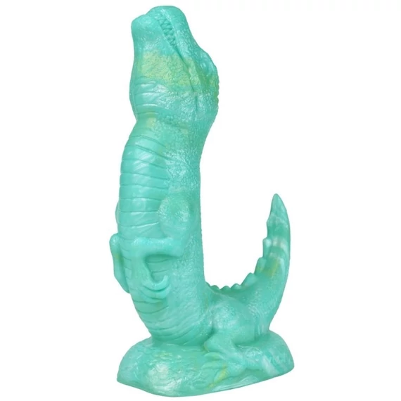 Rapt-Or – prémium zöld dildó dinó forma 17 cm hosszú