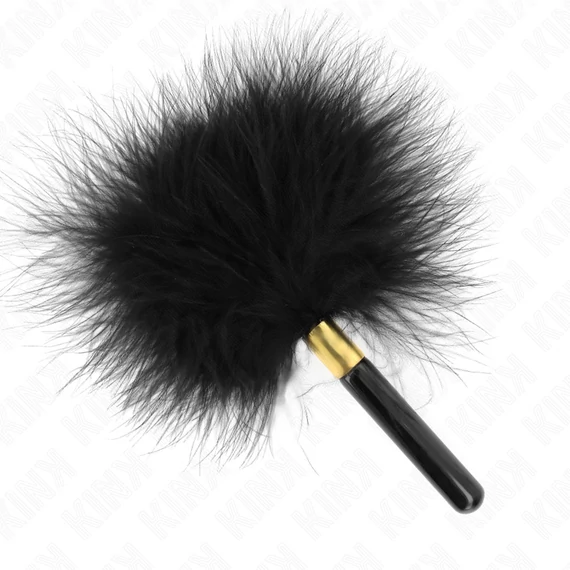 KINK - érzéki tollak fém sötét aranyban, 18 cm