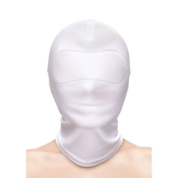 NS NOVELTIES - zárt kapucnis fehér nylon szexi ruházat