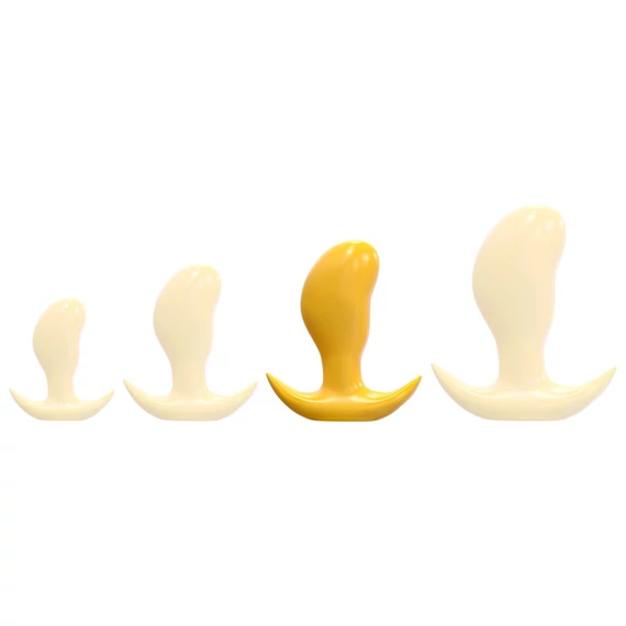Frijo Plug L – prémium, sárga anal plug 15 x 7 cm