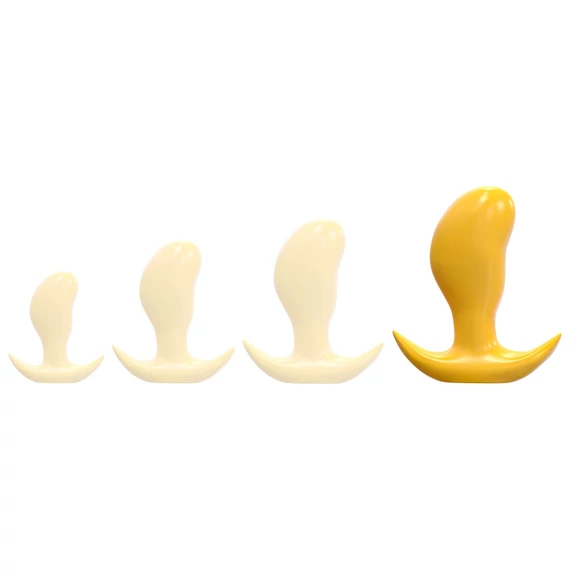 Frijo XL – prémium sárga anális plug 18 x 8 cm