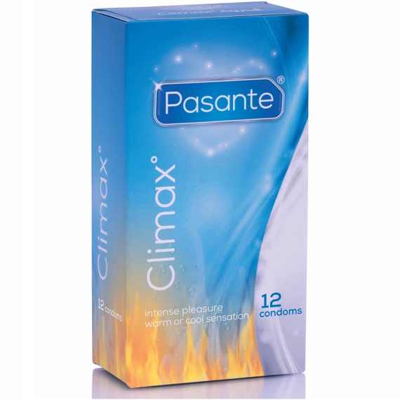 Pasante Climax 6 – hő- és hideghatású prémium óvszer 12 db