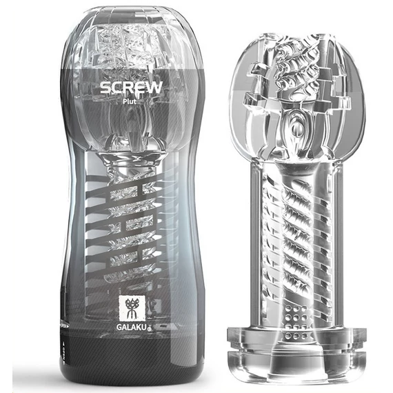 Masturbátor Screw III – prémium galambszürke élvezet