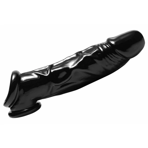 Prémium péniszvédő tok – 21 x 5 cm, fekete