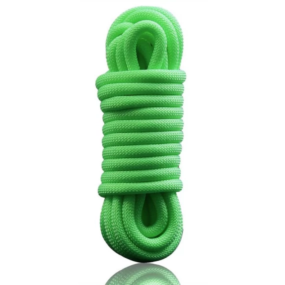 Fénylő zöld kötelek – 5 m prémium bondage élményhez
