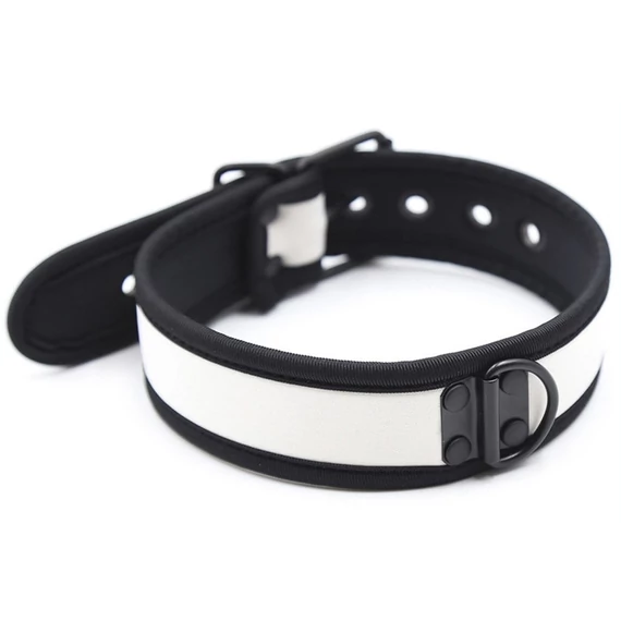 Simply Puppy – stílusos fehér neoprén nyakörv