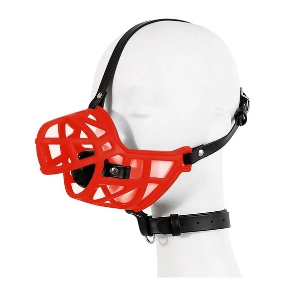 Sm MUZZLE STRAP – piros rögzítő szájkosár