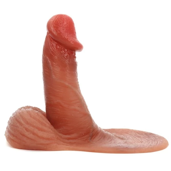 Rugalmas burkolatú, 13 cm-es péniszmodell