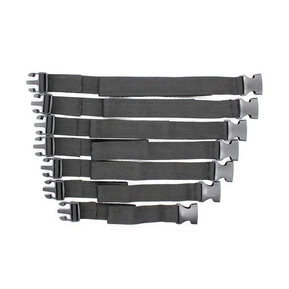 Fekete pántos camisole klipsz – 7 darabos csomag