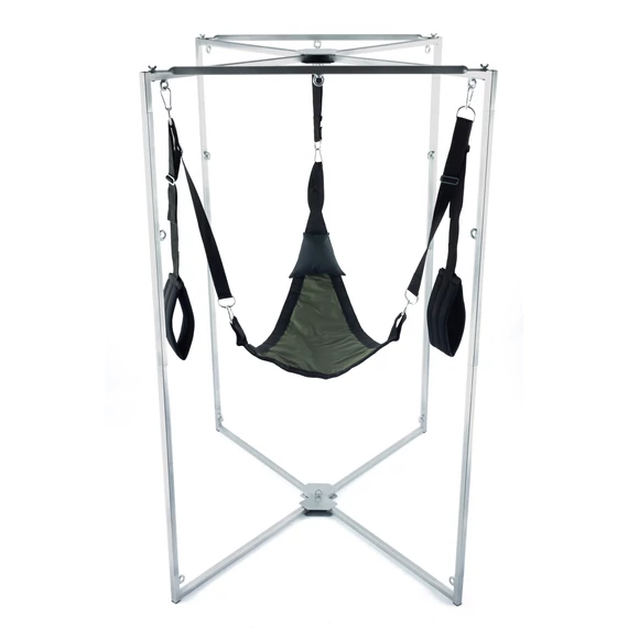 Kit Sling Tissu Triangle – elegáns fekete-homok sling beállítással