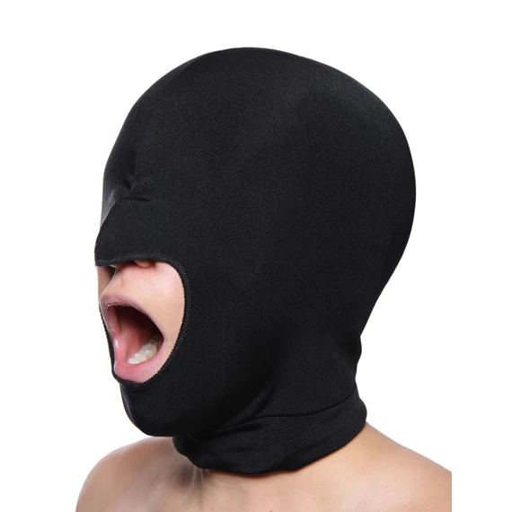 Fekete spandex maszk - érzéki játékokhoz