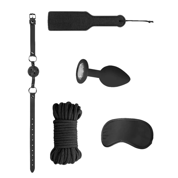 Introductory Bondage Kit 5 – prémium fekete szexkiegészítő