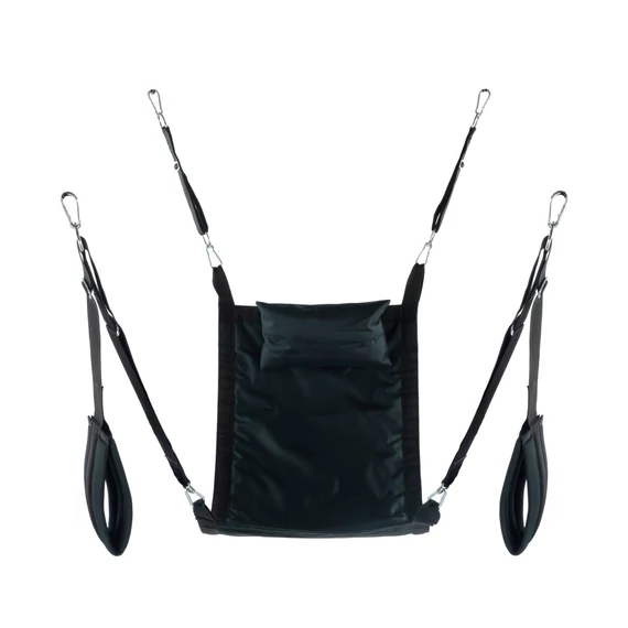 Rectangle Fabric Sling – prémium fekete függesztő szett