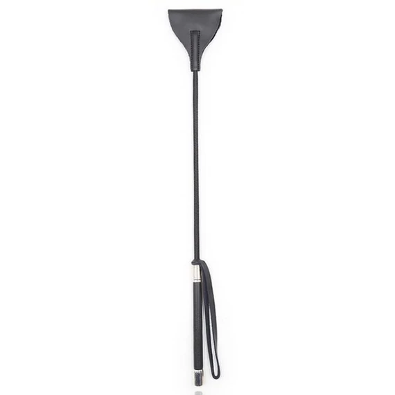 Crop Whip – stílusos bőr korbács 55 cm hosszú