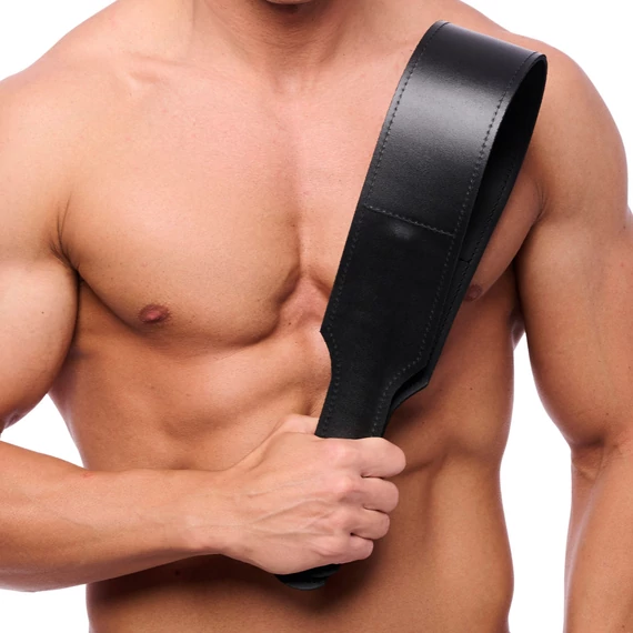 Double leather paddle – prémium bőr ütődöző 42x7,5 cm