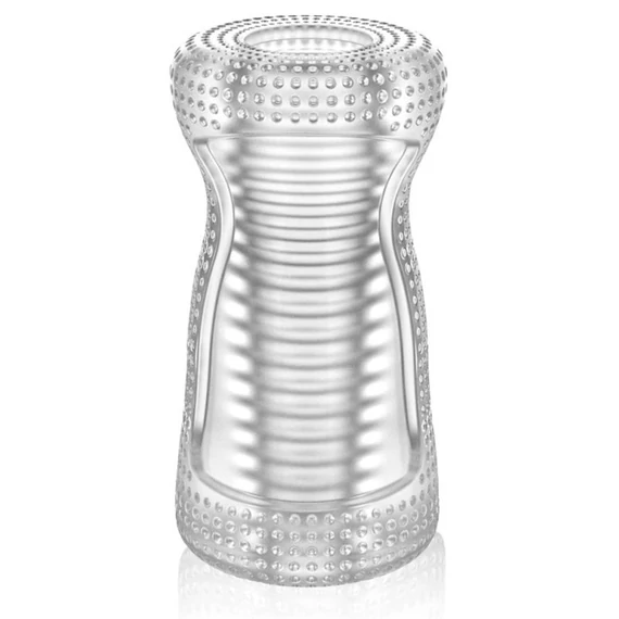 Cleardual – átlátszó maszturbátor 12 cm hosszú
