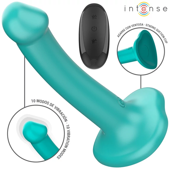 INTENSE Katie – vibrátor tapadókoronggal, 10 rezgés, távirányító
