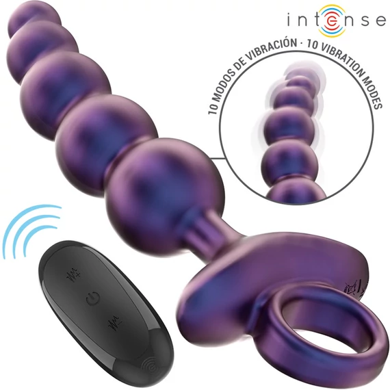 INTENSE - távirányítós vibráló análkúp 3-as modell