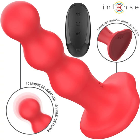 INTENSE - CODY vibrátor, szívókorongos, távirányítóval