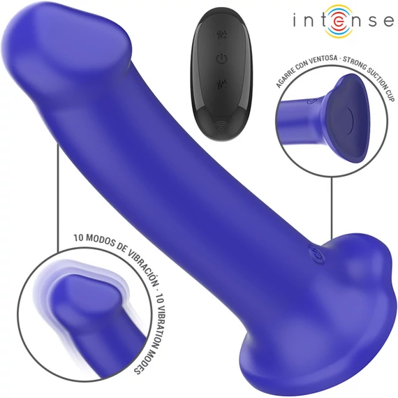 INTENSE Victoria – távirányítós vibrátor, 10 rezgés, szívócsészével